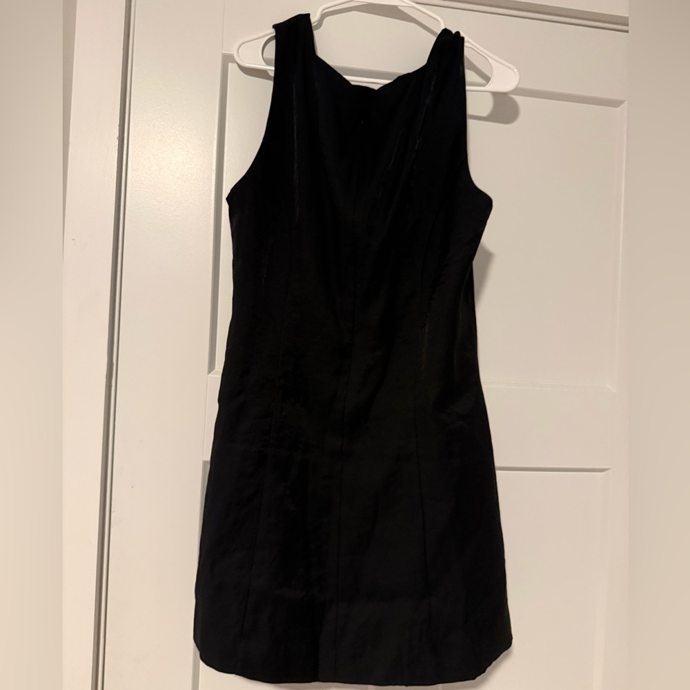 H&M Black Sleeveless Mini Sheath Dress